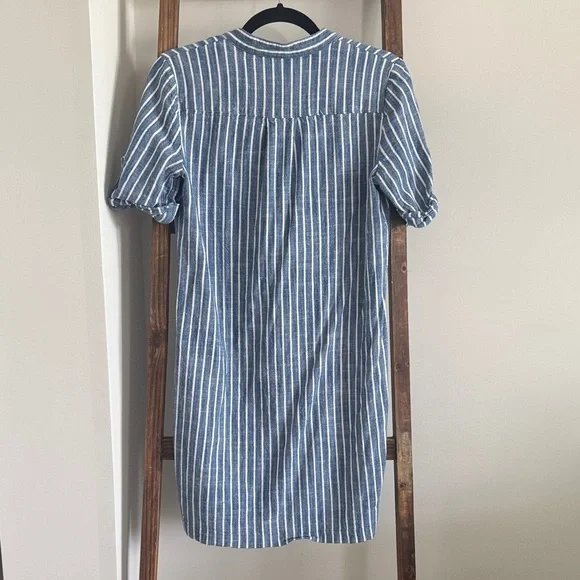 Anne Klein Blue and White Striped Dress - Picture 3 of 3